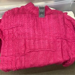 Pink Barnes store sweater !! Size small 💗
